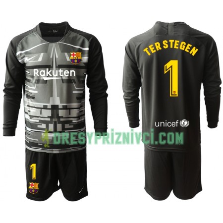 Fotbalový Komplet FC Barcelona Brankářské TER STEGEN 1 Dětské IV 2019-2020 Dlouhý Rukáv (+ trenýrky)